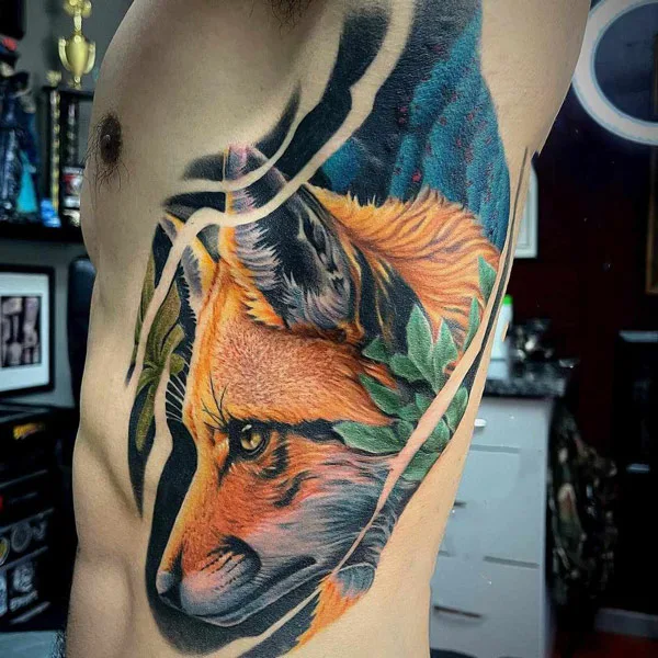 Fox Rib Tattoo