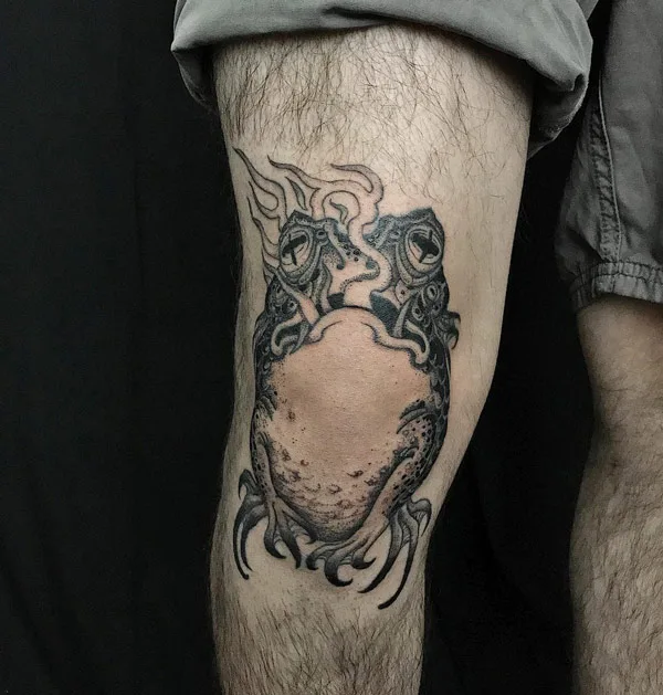 Frog Knee Tattoo 2
