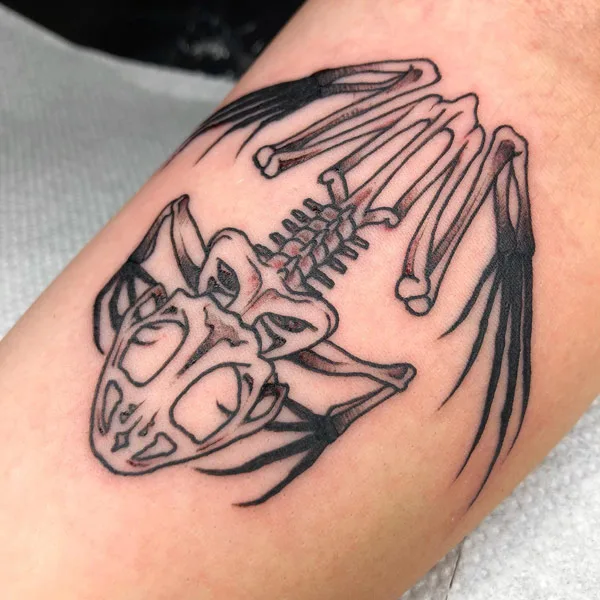 Frog Skeleton Tattoo 1
