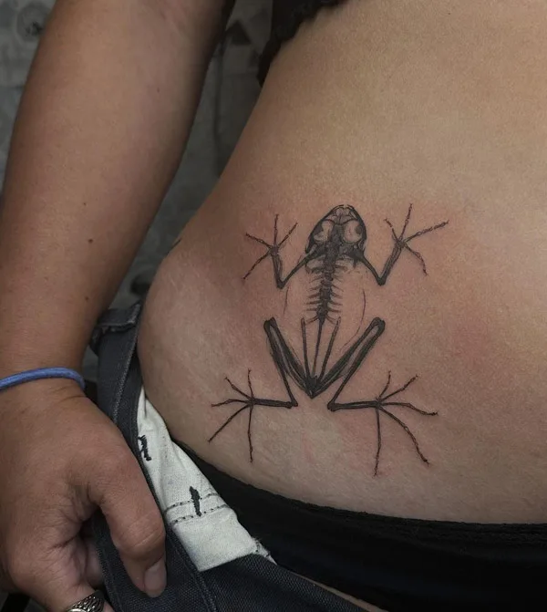 Frog Skeleton Tattoo 2
