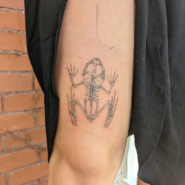 Frog Skeleton Tattoo 3