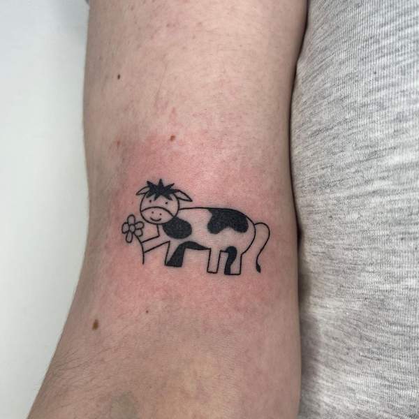 Funny Cow Tattoo