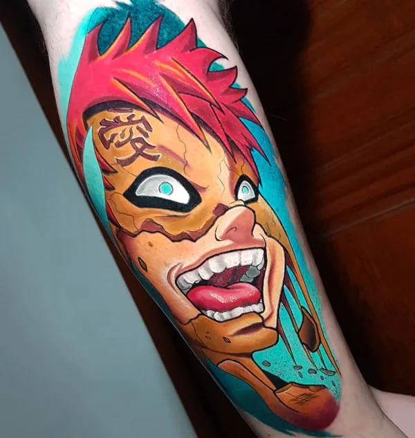 Gaara face tattoo