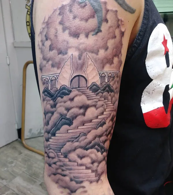 Gates of Heaven Arm Tattoo 2