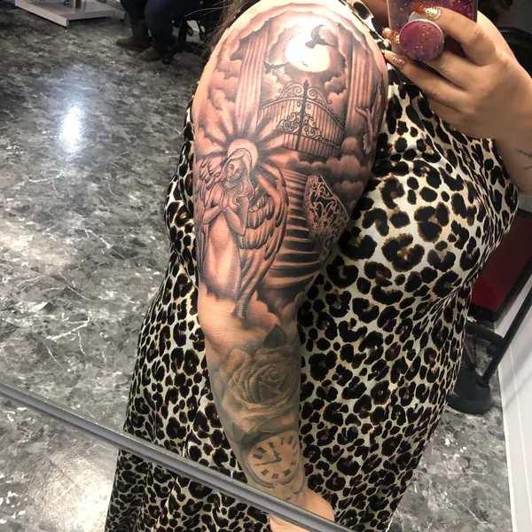 Gates of Heaven and Angel Tattoo