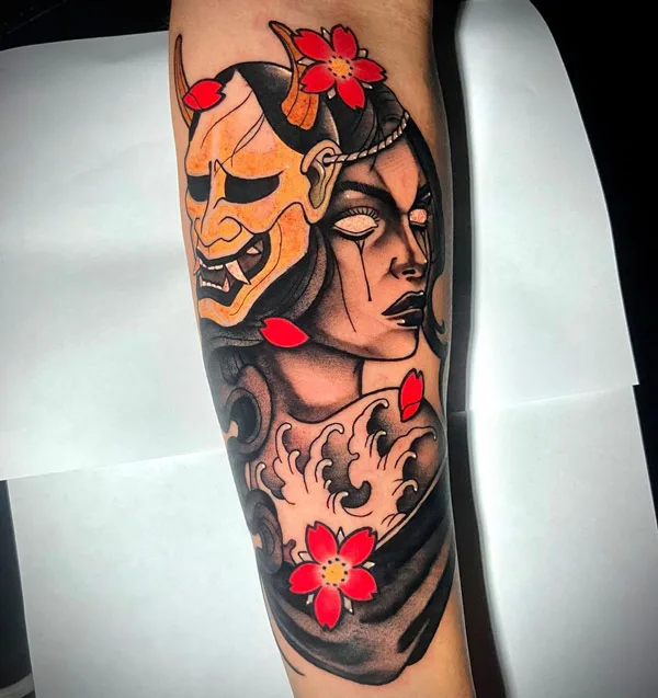 Geisha Oni Tattoo 1