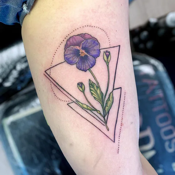 Geometric Violet Tattoo 1
