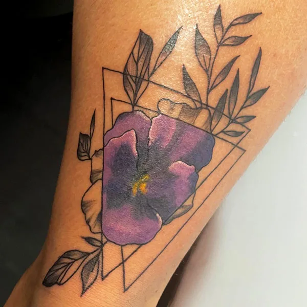 Geometric Violet Tattoo 2
