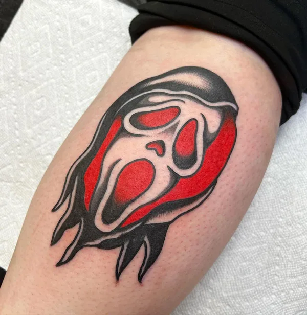 Ghostface tattoo 1