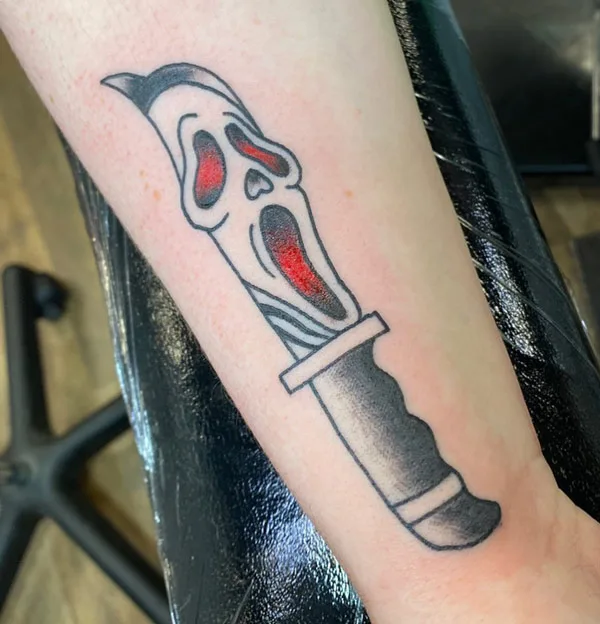 Ghostface tattoo 11