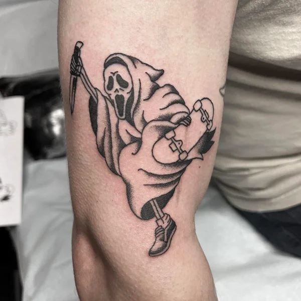 Ghostface tattoo 12