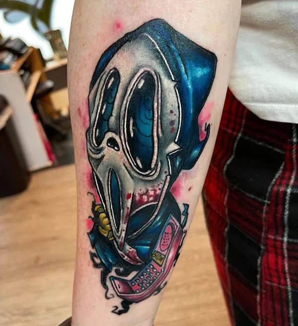 Ghostface tattoo 14