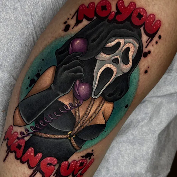 Ghostface tattoo 16