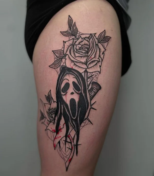 Ghostface tattoo 17