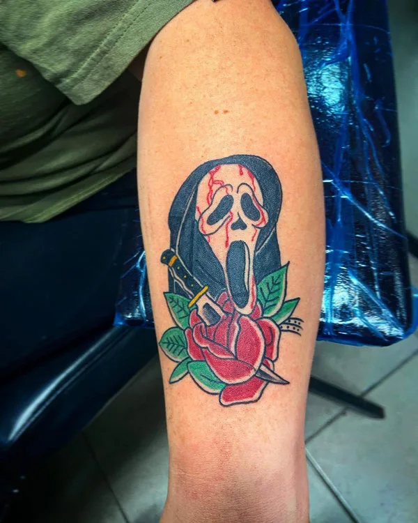 Ghostface tattoo 18
