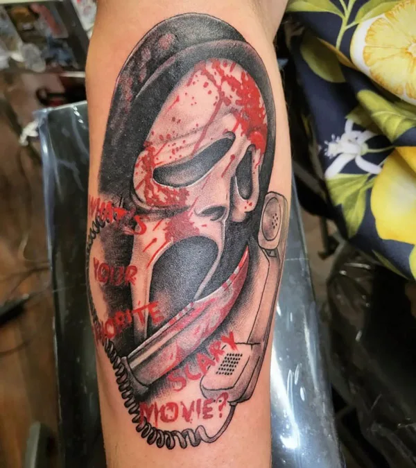 Ghostface tattoo 20