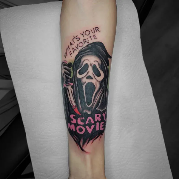 Ghostface tattoo 22