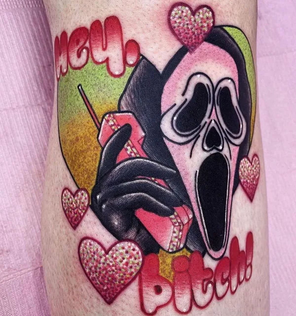 Ghostface tattoo 23
