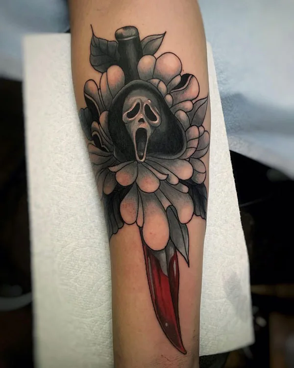 Ghostface tattoo 26