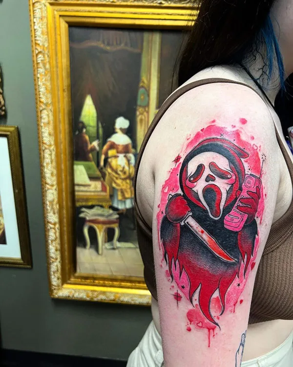 Ghostface tattoo 29