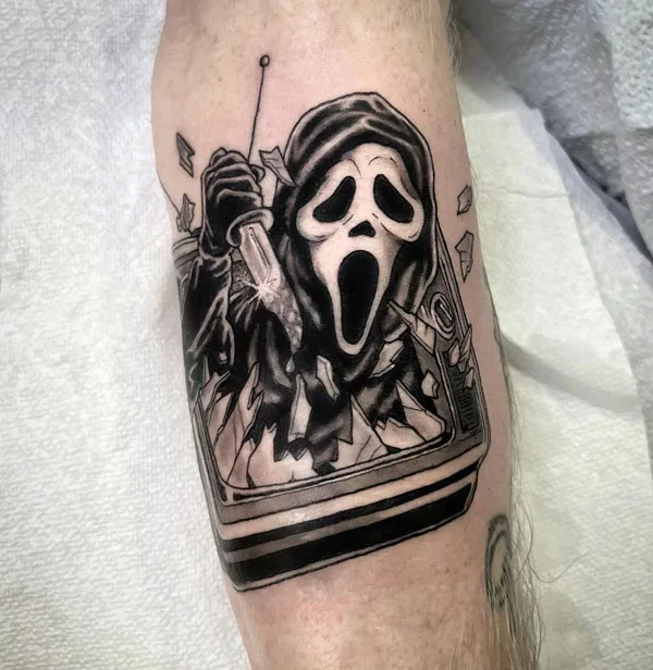 Ghostface tattoo 3