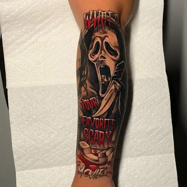Ghostface tattoo 31