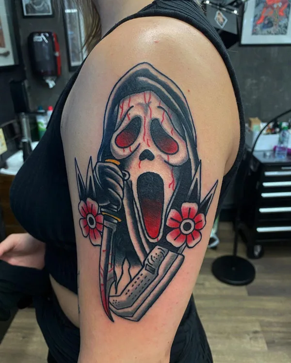Ghostface tattoo 39