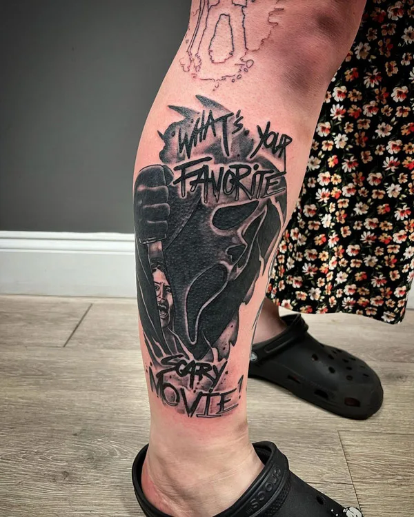 Ghostface tattoo 5