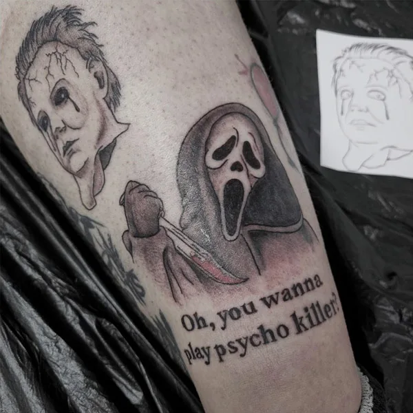 Ghostface tattoo 58