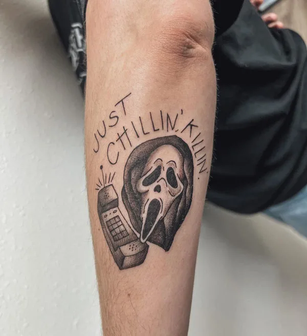 Ghostface tattoo 66