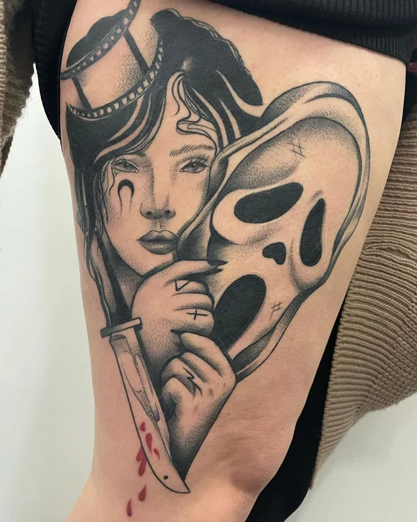 Ghostface tattoo 69