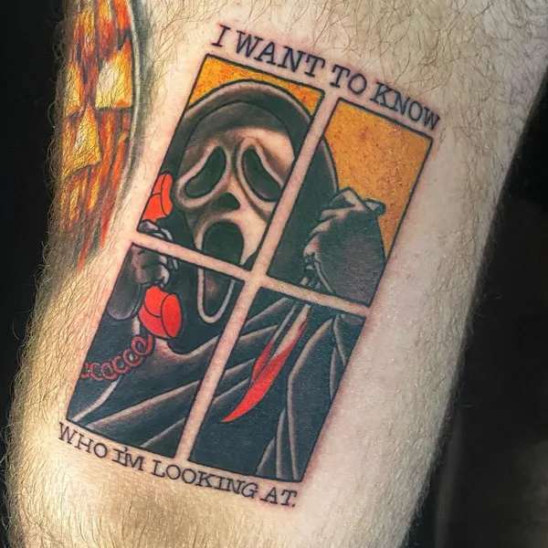 Ghostface tattoo 8