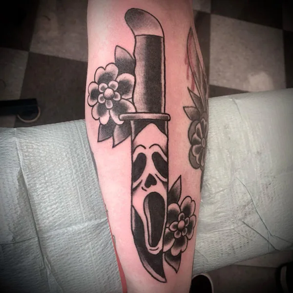 Ghostface tattoo 80