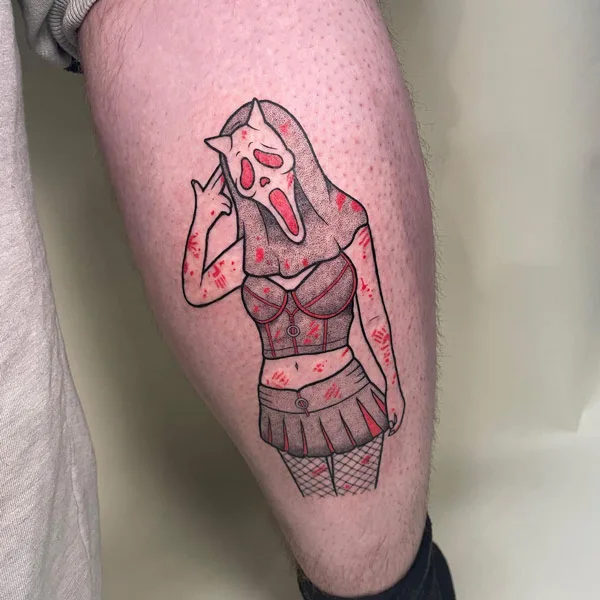 Ghostface tattoo 82