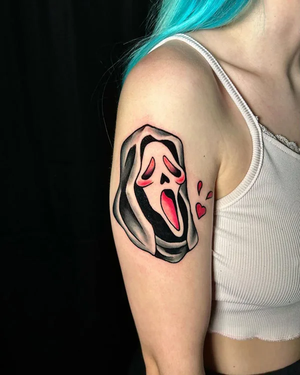 Ghostface tattoo 9