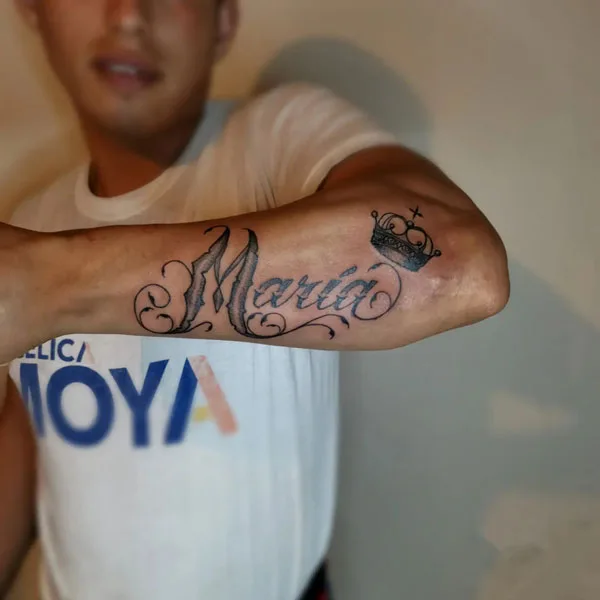 Girlfriend name tattoo