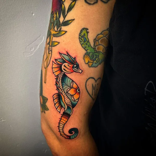Girly Seahorse Tattoo 2