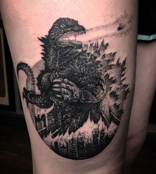 Godzilla tattoo 11