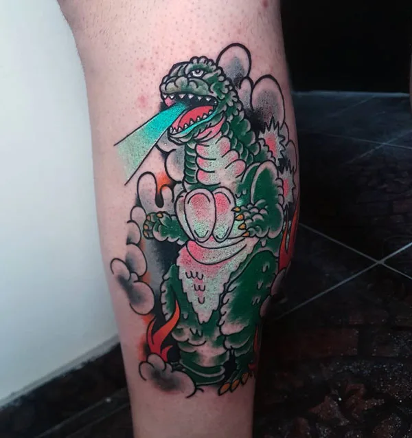 Godzilla tattoo 14