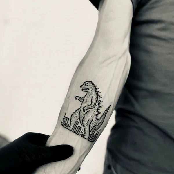 Godzilla tattoo 3