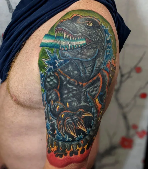 Godzilla tattoo 38