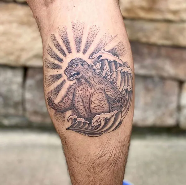 Godzilla tattoo 4