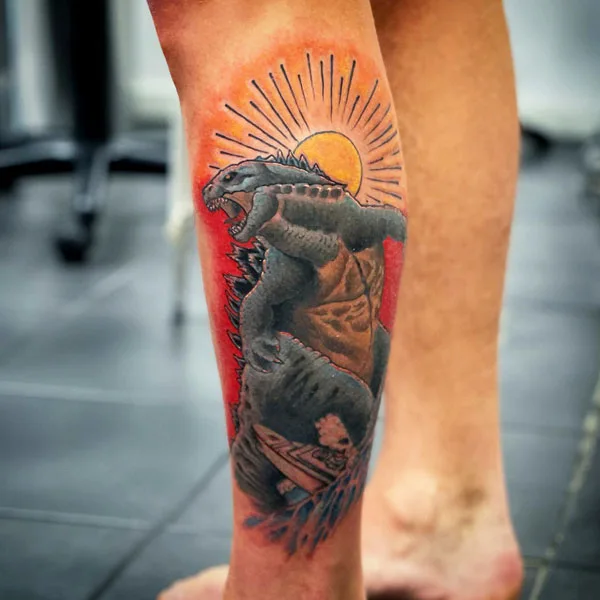 Godzilla tattoo 44