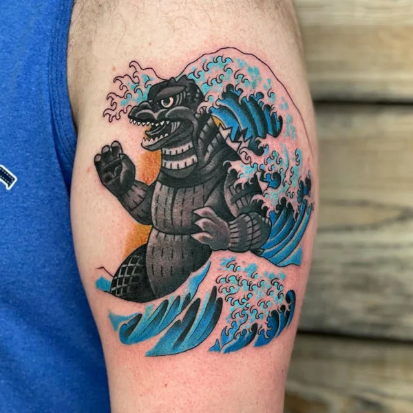 Godzilla tattoo 55