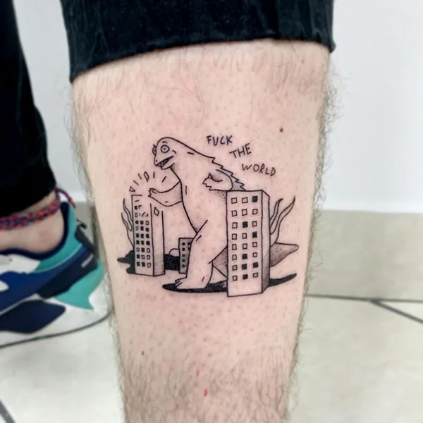 Godzilla tattoo 68