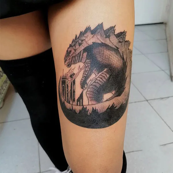 Godzilla tattoo 73