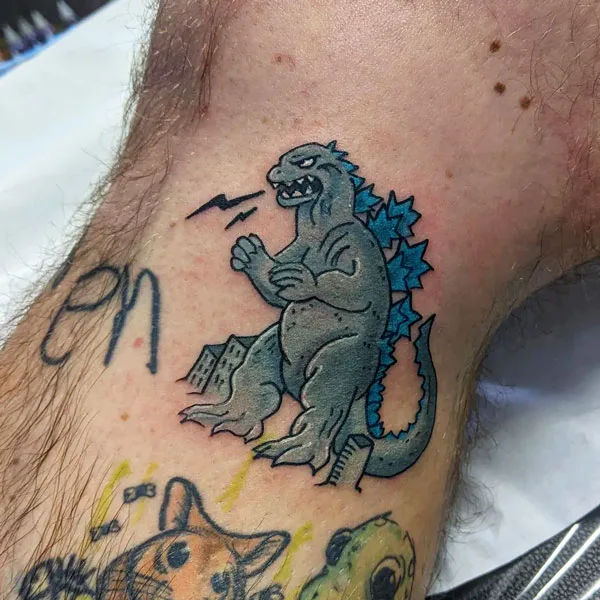 Godzilla tattoo 82