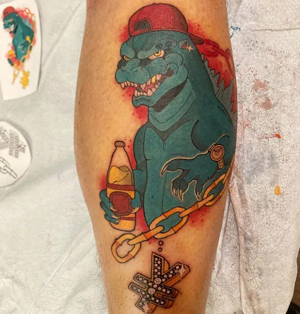 Godzilla tattoo 84