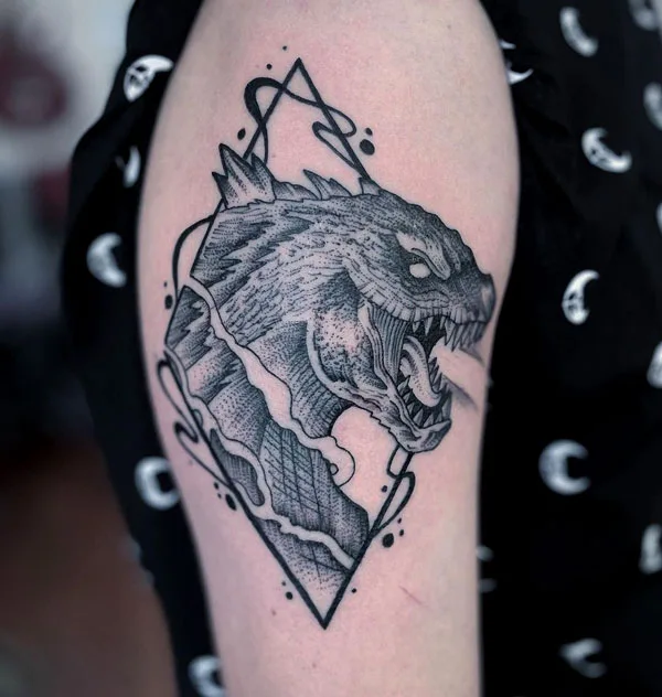 Godzilla tattoo 87