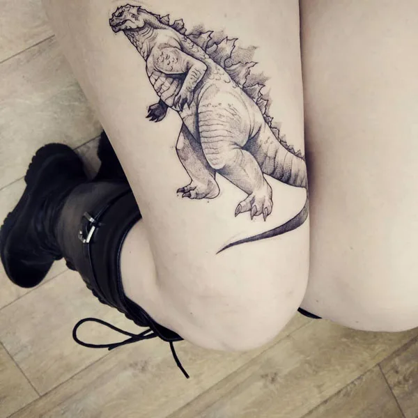 Godzilla tattoo 9
